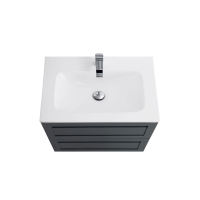 Тумба под раковину без столешницы Art&Max Platino 60 подвесная, серая матовая