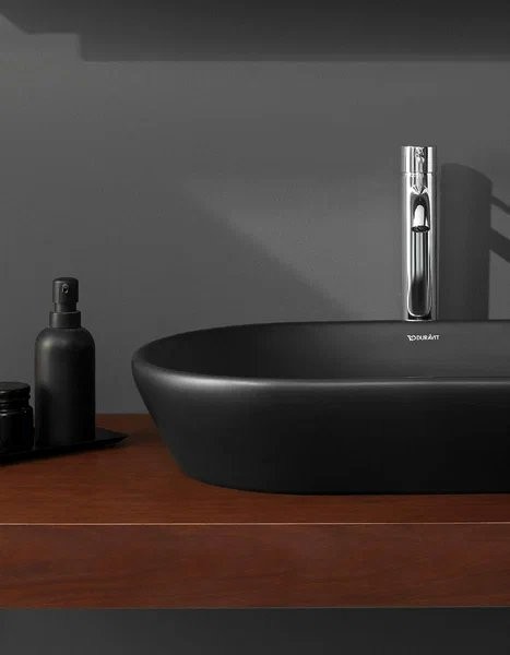 Накладная раковина Duravit D-Neo 60 матовый антрацит, овальная