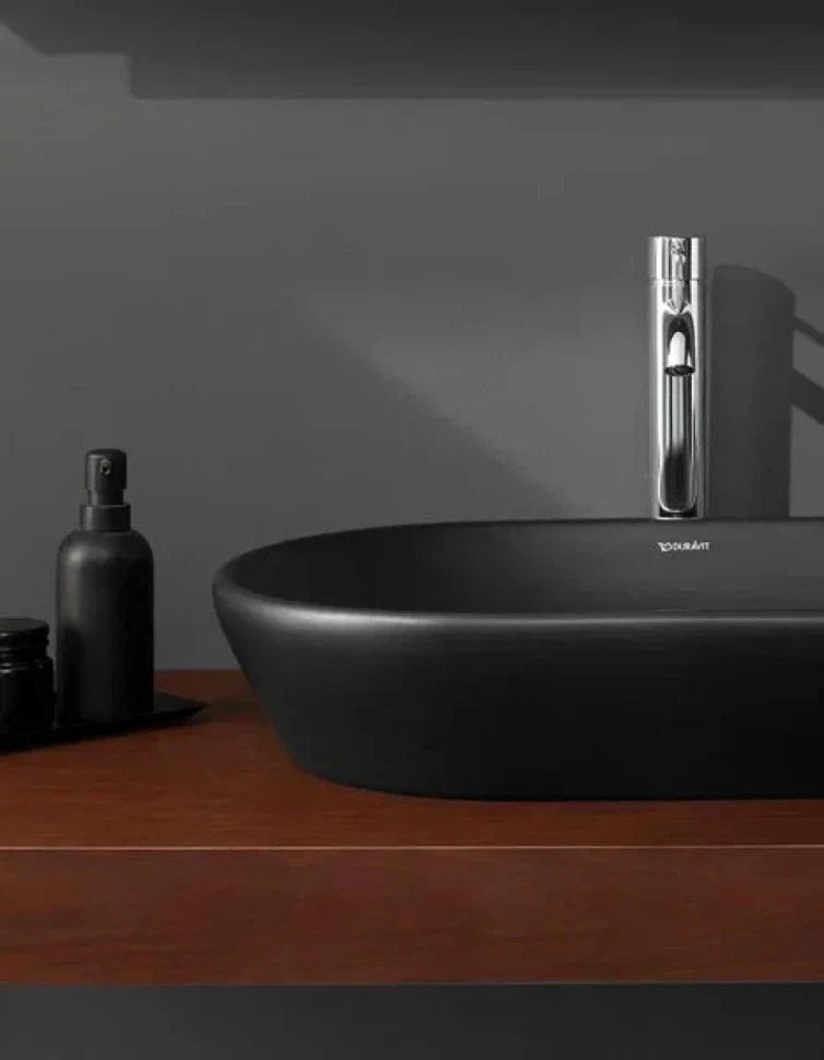 Накладная раковина Duravit D-Neo 60 матовый антрацит, овальная