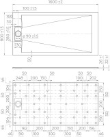 Поддон для душа RGW TUS W 160x80