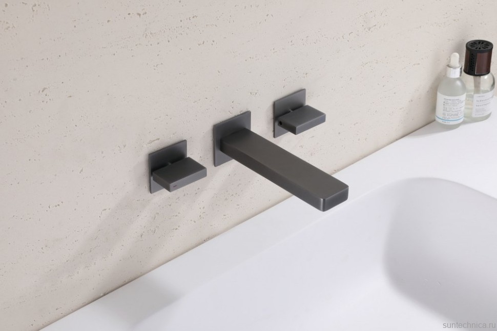 Смеситель для раковины Abber Daheim AF82122NG С ВНУТРЕННЕЙ ЧАСТЬЮ, никель