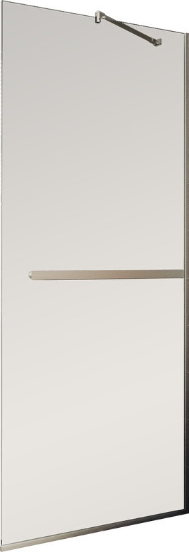Душевая перегородка Maybahglass MGD-709-5у 109 см, профиль хром матовый, стекло бронза