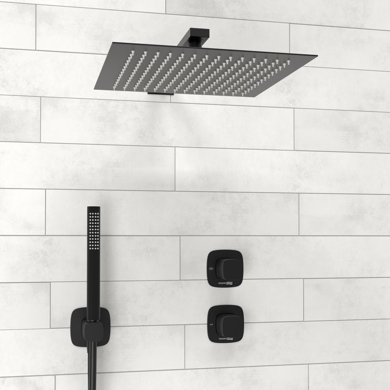 Душевой комплект Wasserkraft Nuthe A9151.264.219.162.327.242.217 С ВНУТРЕННЕЙ ЧАСТЬЮ, черный