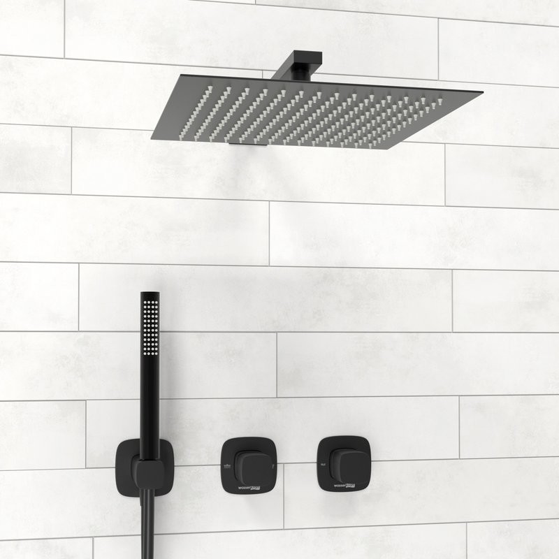 Душевой комплект Wasserkraft Nuthe A9151.264.219.162.327.242.217 С ВНУТРЕННЕЙ ЧАСТЬЮ, черный
