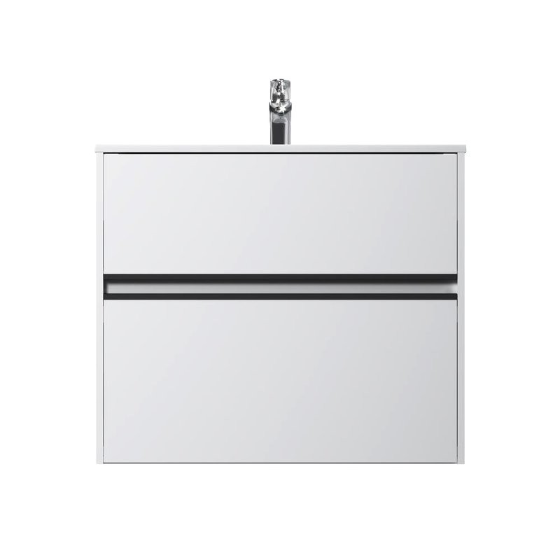 Тумба с раковиной AM.PM Sense 80 подвесная, 2 ящика, белый глянец