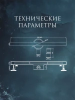 Душевой трап (лоток) AltroBagno Trave 071216 Ni (60) 60 см, решетка никель, с сифоном