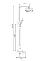Душевая стойка Shevanik S4636T Душевая стойка Shevanik S4636T