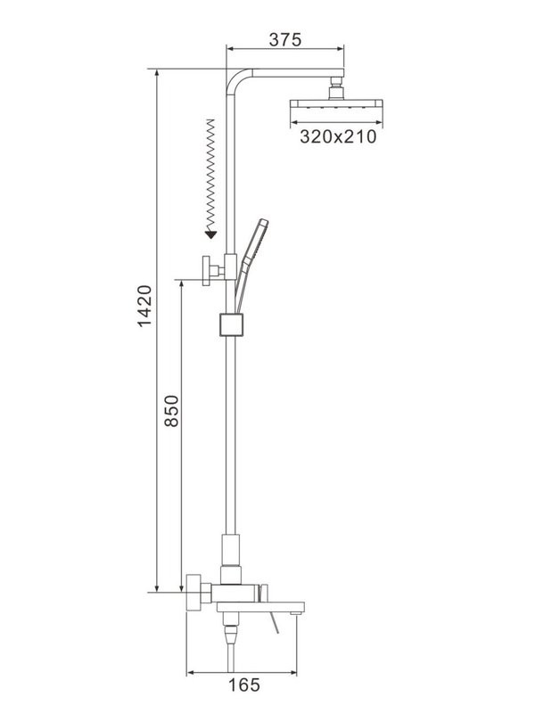Душевая стойка Shevanik S4636T