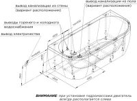Акриловая ванна Radomir Вальс Макси 1-01-0-0-1-188 180x80 см, пристенная, белая, овальная, с каркасом