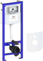 Комплект Lavinia Boho Унитаз подвесной Elegant Rimless 3308101R + Крышка-сиденье Elegant 33290700 с микролифтом + Инсталляция RelFix 38010010 + Кнопка RelFix 380501MB матовая черная, хром + Дозатор RelFix 38040010