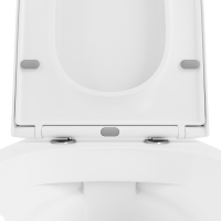 Комплект Lavinia Boho Унитаз подвесной Elegant Rimless 3308101R + Крышка-сиденье Elegant 33290700 с микролифтом + Инсталляция RelFix 38010010 + Кнопка RelFix 380501MB матовая черная, хром + Дозатор RelFix 38040010