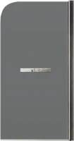 Шторка на ванну Maybahglass MGV-779-5 60x140, профиль матовый хром, стекло графит