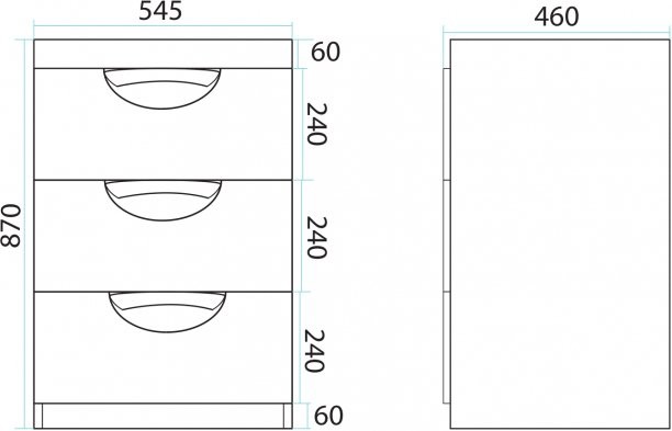 Тумба с раковиной Misty Куба 60 белая, под стиральную машину L