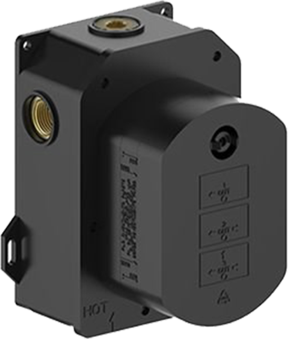 Термостатический смеситель встраиваемый KERAMA MARAZZI Ole 67638EKM.21.018 С ВНУТРЕННЕЙ ЧАСТЬЮ, матовый черный