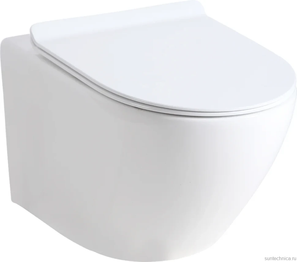 Комплект Унитаз подвесной Orange C07 C07-100W безободковый, с микролифтом + Инсталляция Grohe Rapid SL 38772001 3 в 1 с кнопкой смыва