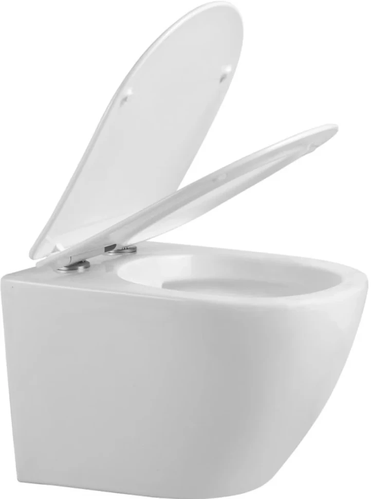 Комплект Унитаз подвесной Orange C07 C07-100W безободковый, с микролифтом + Инсталляция Grohe Rapid SL 38772001 3 в 1 с кнопкой смыва