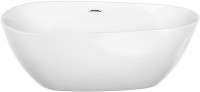 Акриловая ванна Sancos Avocado FB18 170x80 см, отдельностоящая, белая, овальная, с каркасом, со сливом-переливом