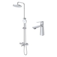 Комплект для ванной Cezares Lux CVD/LS-01 хром