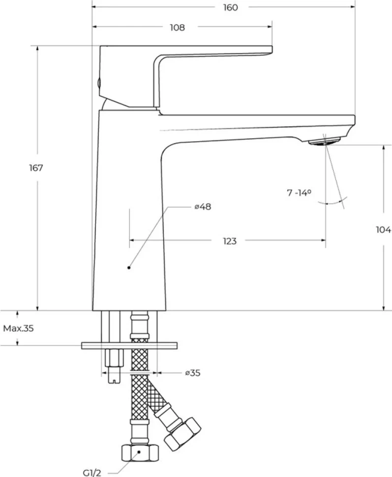 Комплект для ванной Cezares Lux CVD/LS-01 хром