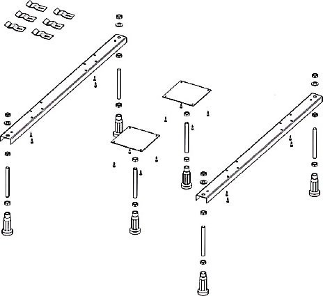 Акриловая ванна Riho Linares 190x90 см, встраиваемая, белая, на ножках