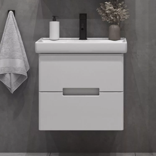 Тумба под раковину SanStar Ориана 50 подвесная, белая