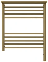 Полотенцесушитель электрический Сунержа Богема 3.1 032-6007-6050 70x55 см, подключение справа, матовое золото, лесенка, с полкой