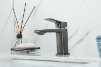 Смеситель для раковины Frap H84-9 F1084-9 оружейная сталь Смеситель для раковины Frap H84-9 F1084-9 оружейная сталь