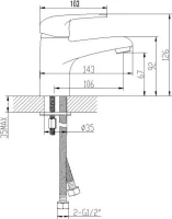 Смеситель для раковины Lemark Pramen LM3306C Смеситель для раковины Lemark Pramen LM3306C