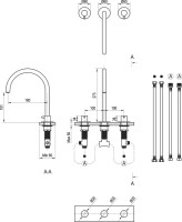 Смеситель для раковины Ravak Espirit ES 018.20 BLM матовый черный Смеситель для раковины Ravak Espirit ES 018.20 BLM матовый черный