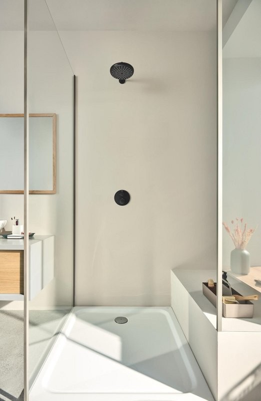 Внешняя часть термостата для душа GROHE Grohtherm на 2 потребителя, круглая, матовый черный (1022082430)