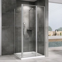 Душевой уголок Abber Sonnenstrand AG04100S-S70 70x100, профиль хром, стекло прозрачное