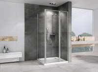 Душевой уголок Abber Sonnenstrand AG04100S-S70 70x100, профиль хром, стекло прозрачное