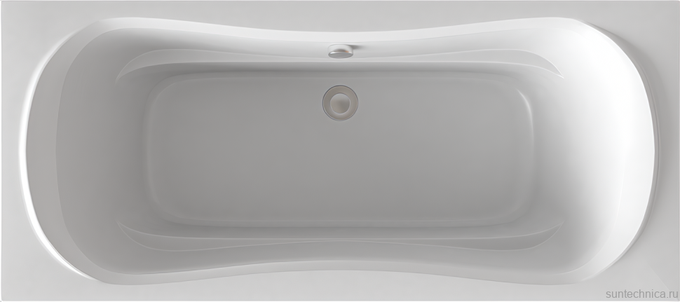 Акриловая ванна Bas Мале 180x80 см, пристенная, белая + ремкомплект Good Door