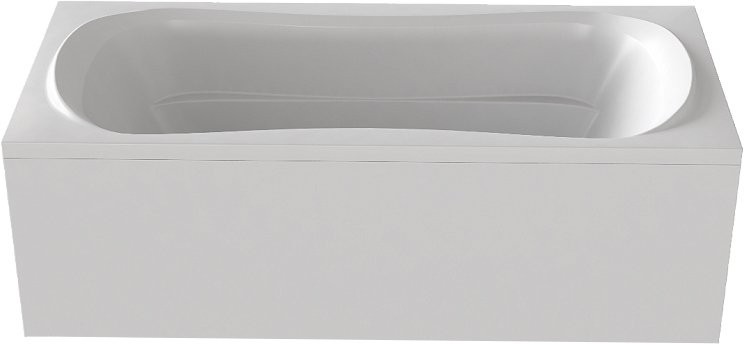 Акриловая ванна Bas Мале 180x80 см, пристенная, белая + ремкомплект Good Door