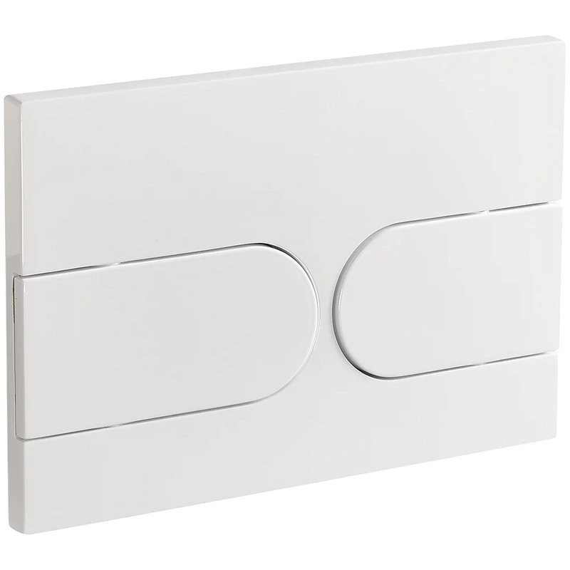 Кнопка смыва для унитаза Veconi Flush V6 пластик, цвет белый глянец