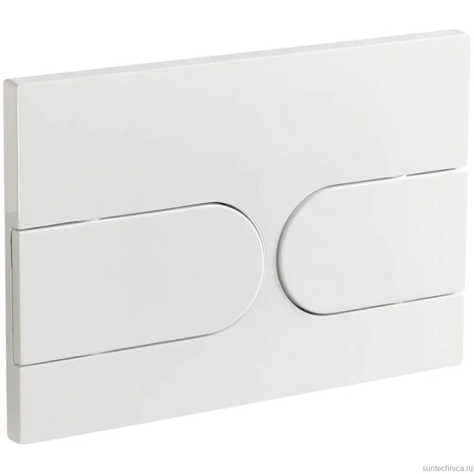 Кнопка смыва для унитаза Veconi Flush V6 пластик, цвет белый глянец