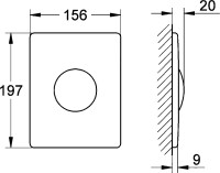 Кнопка смыва Grohe Skate 38445SD0 нержавеющая сталь