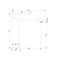 Смеситель для раковины Vincea Vogue SS VBF-2VS1BN сатин Смеситель для раковины Vincea Vogue SS VBF-2VS1BN сатин