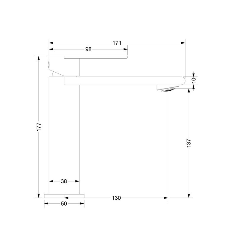 Смеситель для раковины Vincea Vogue SS VBF-2VS1BN сатин