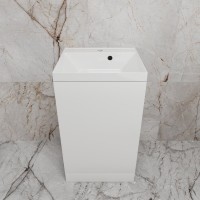 Тумба под раковину без столешницы Style Line Моно 50 напольная, белый софт