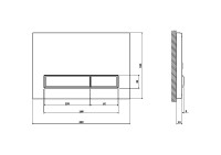 Кнопка смыва для унитаза Cersanit Blick 68317 пластик, цвет глянцевый хром