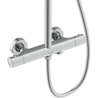 Душевая стойка Cersanit Олива (Oliva) 68981 с термостатом, хром