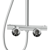 Душевая стойка Cersanit Олива (Oliva) 68981 с термостатом, хром