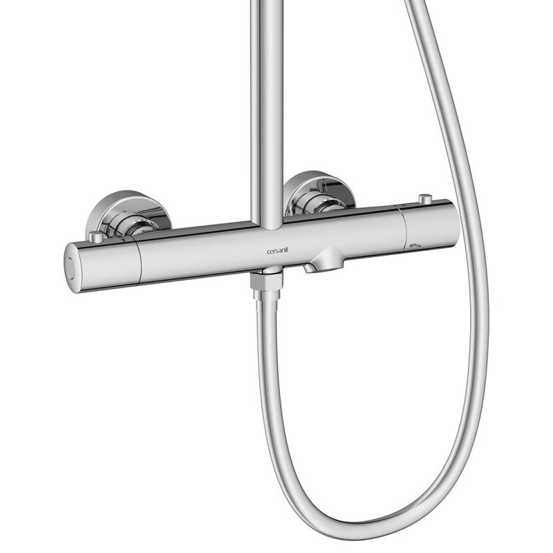 Душевая стойка Cersanit Олива (Oliva) 68981 с термостатом, хром