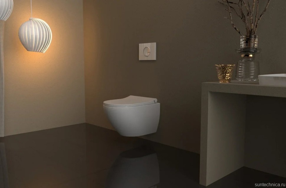 Система инсталляции для унитазов Berges Novum 040221 с кнопкой смыва, белая