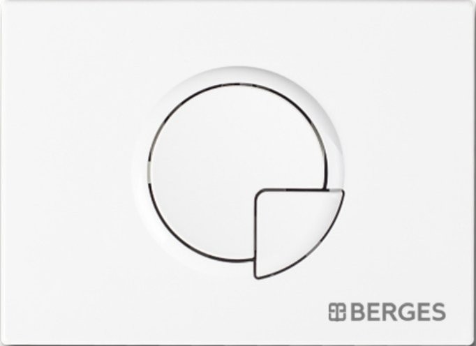 Система инсталляции для унитазов Berges Novum 040221 с кнопкой смыва, белая