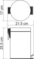 Мусорное ведро Wasserkraft K-633 3 л
