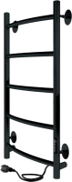 Полотенцесушитель электрический Indigo Arc Lux LCALE70-30BRRt черный муар