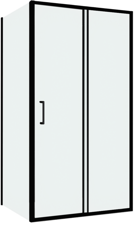 Душевой уголок Abber Schwarzer Diamant AG301505-S505 150x50, профиль хром, стекло прозрачное