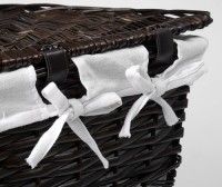Корзина для белья Wasserkraft Salm WB-270-L темно-коричневая, большая, угловая